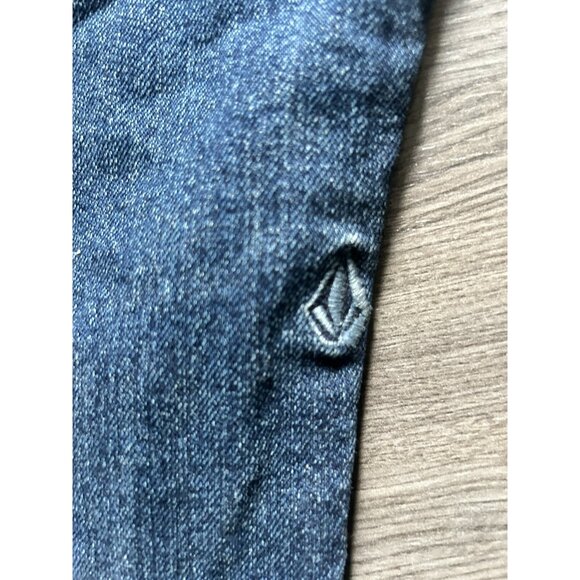 Volcom Vorta Slim Straight Jeans Men's Size 29 X 30L Dark Wash - Picture 10 of 11